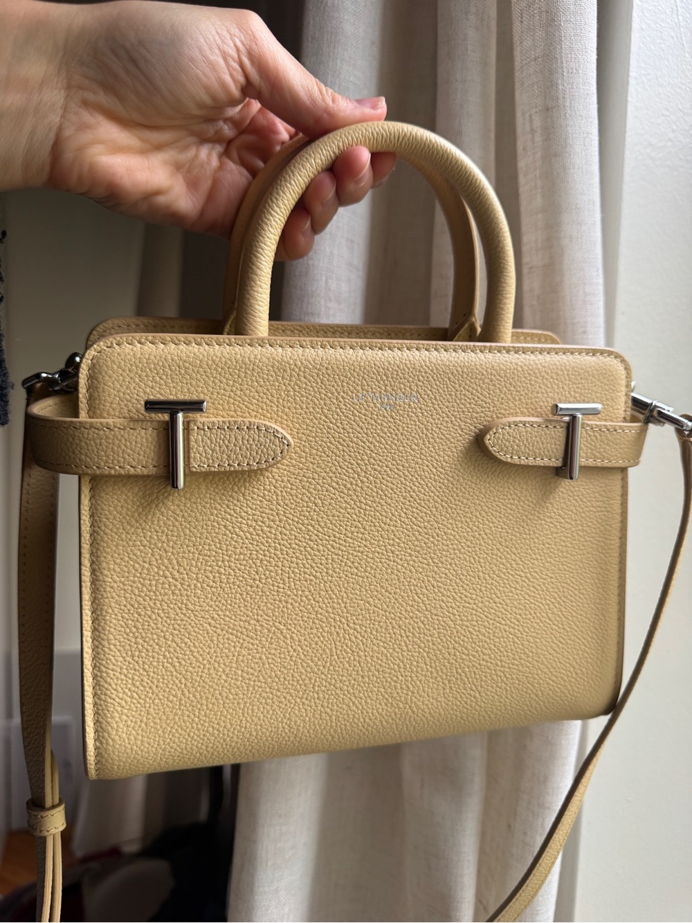 Le Tanneur Emilie bag in Aurore Yellow - Picture 4 of 8